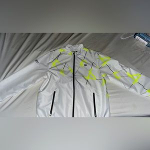 Lacoste Sport white & yellow windbreaker